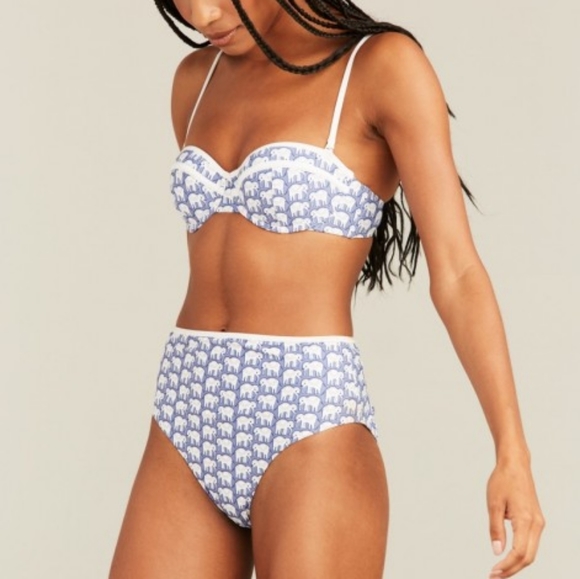 Roller Rabbit High-waisted Hathi bottoms & bandeau top - Picture 5 of 7